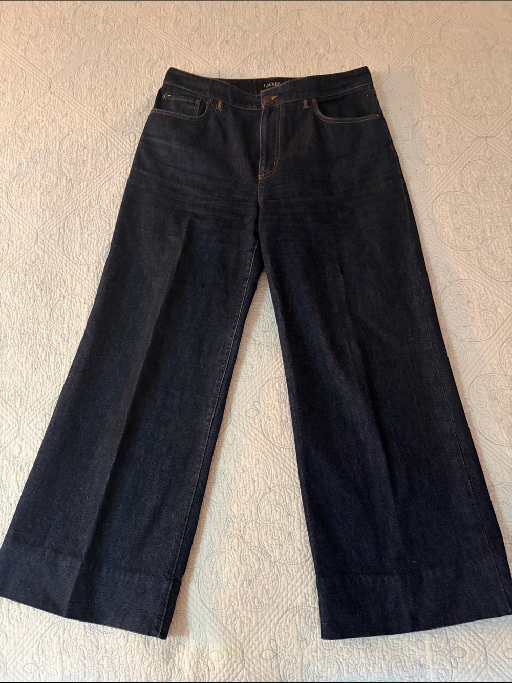 Ralph Lauren Wide-Leg Dark Indigo Jeans
